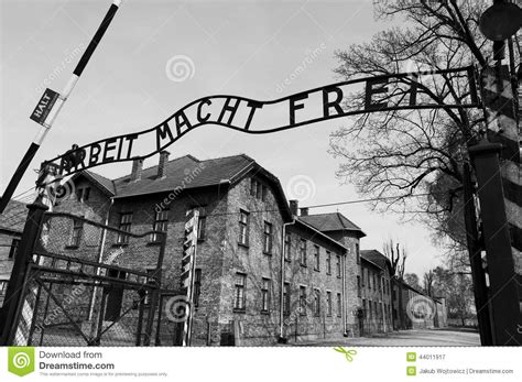 Entrance To Auschwitz Concentration Camp Editorial ...