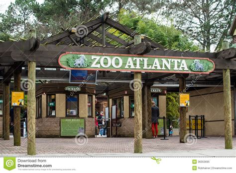 Entrance To Zoo Atlanta Editorial Image   Image: 36353695