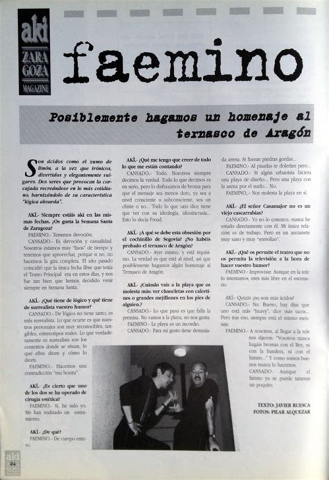 Entrevista a Faemino y Cansado I « Revista Aki Zaragoza ...