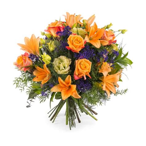 Enviar flores   Ramo especial con rosas naranjas   Interflora