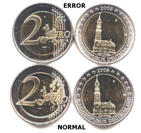 ERROR 2 Euro Alemania 2008 F Mapa Antiguo | Numismática ...