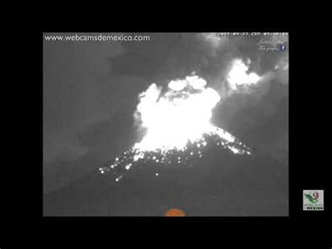 Erupcion del popocatepetl 27 de septiembre de 2017 | Doovi