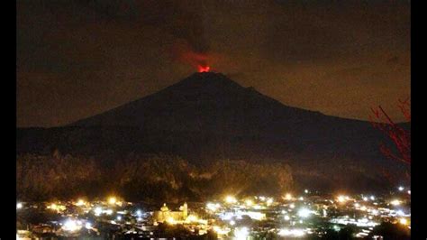 Erupcion del Popocatépetl 5 de octubre de 2017   YouTube