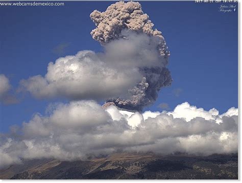 Eruption at Popocatépetl volcano, Mexico    Earth Changes ...