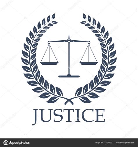Escalas de la justicia y el derecho vector laurel corona ...