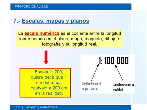 escalas y planos proporcionalidad 1 magnitudes y medida 2 ...