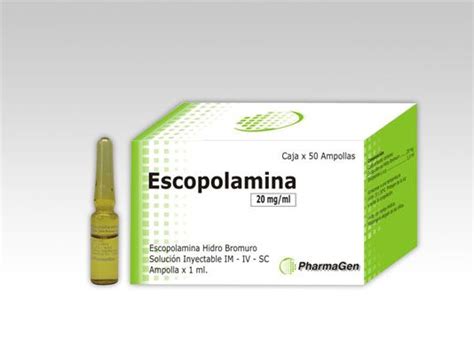 Escopolamina | BULA, para que serve, mecanismo de ação ...