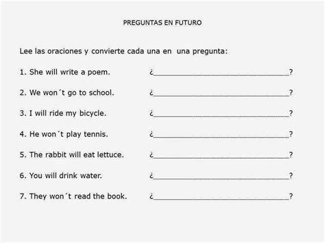 Escribe fácil en inglés: EJERCICIOS PROPUESTOS FUTURO SIMPLE