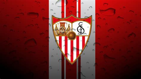 Escudo con gotas de agua | Wallpapers Sevilla FC