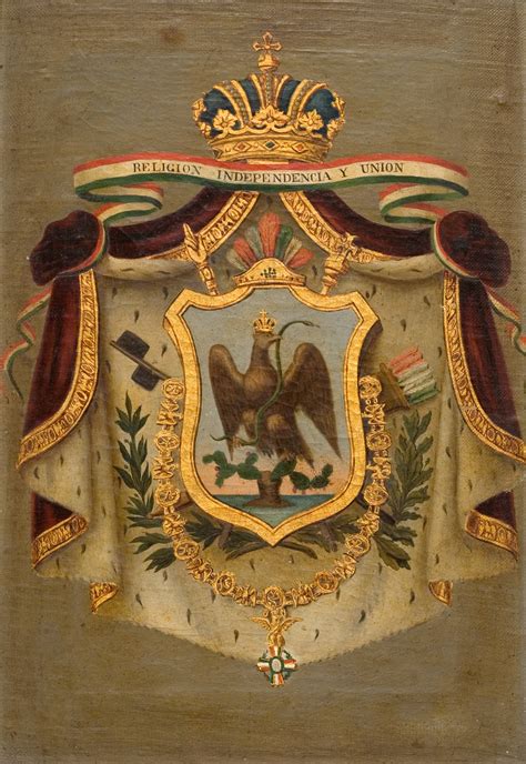 Escudo de armas de Agustín de Iturbide  primer imperio ...