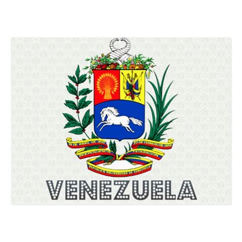 Escudo de armas de Venezuela Postal | Zazzle