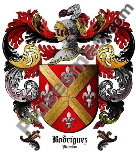 Escudo del apellido Rodríguez  Asturias