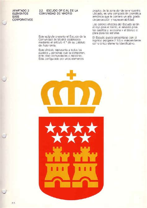 Escudo oficial de la Comunidad de Madrid.