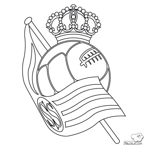 Escudo Real Sociedad   Dibujalia   Dibujos para colorear ...