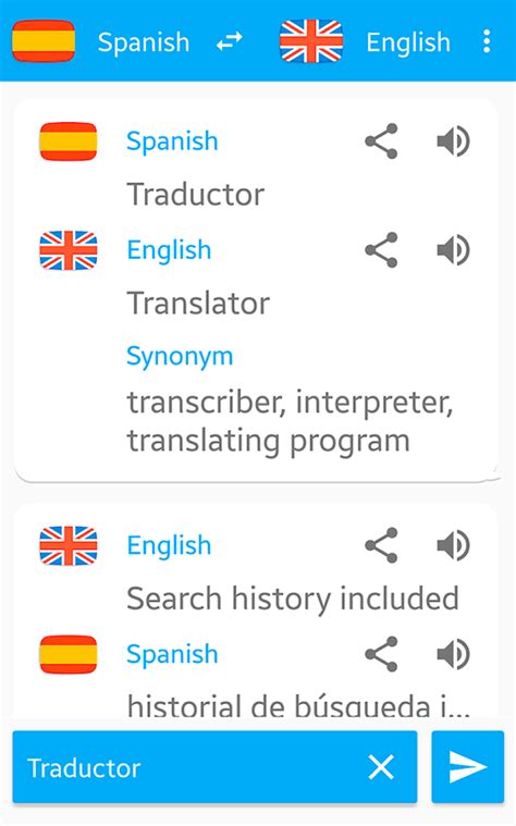 Español Ingles. Traducir voz Aplicaciones de Android ...