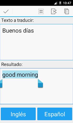 Español Inglés Traductor para Android   Descargar Gratis