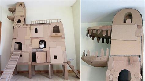Espectacular casa para gatos con forma de dragón ...