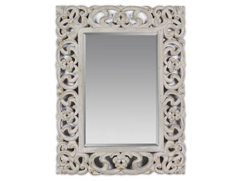 Espejo arabesco decapado con cristal biselado   Espejos online
