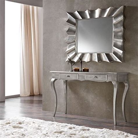 Espejo decorativo de pared cuadrado plata | Espejos de ...
