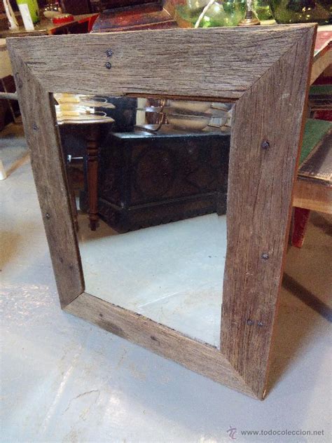 espejo rustico de madera   Comprar Espejos Antiguos en ...