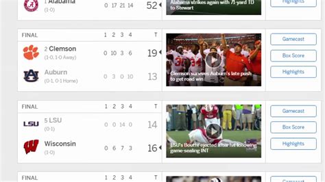 ESPN College Football Scores | College Football Scores ...