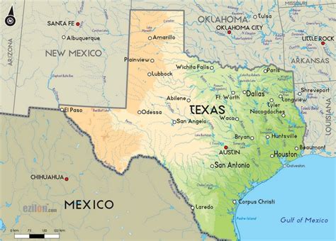 Estado Do Texas Mapa
