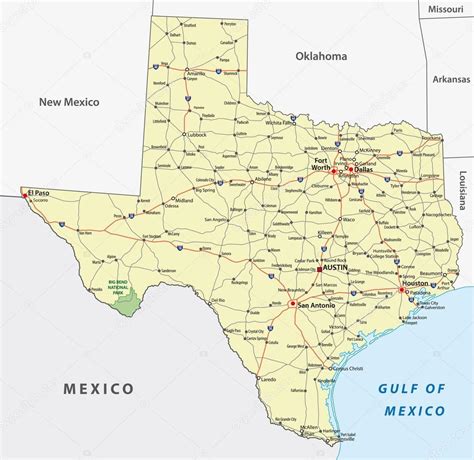 Estados De Texas Mapa