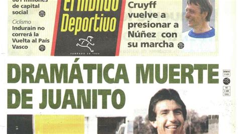 Este domingo se cumplen 25 años de la muerte de Juanito ...