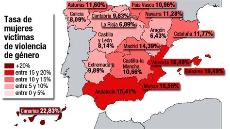 Este NO es el mapa de la violencia de género en España ...