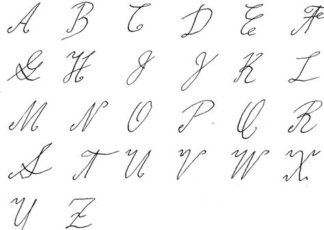 Estilos de letras cursivas   Imagui