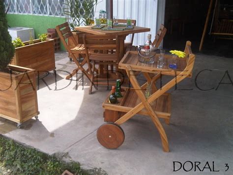 Estos muebles en madera Teca para jardin  Mesas,Sillas ...