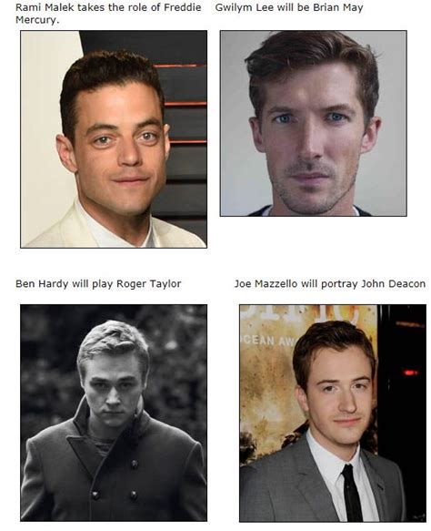 Estos son los actores que harán de Queen en la película ...