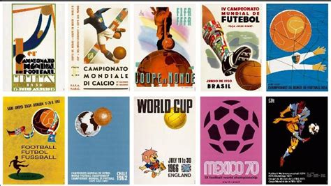 Estos son los póster de los anteriores Mundiales