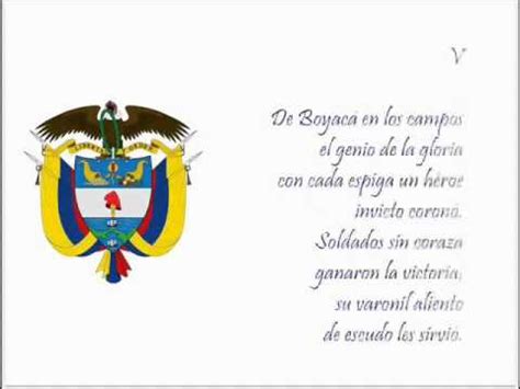 estrofa 5 del himno nacional de colombia   YouTube
