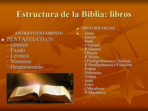 Estructura y uso de la Biblia   ppt descargar