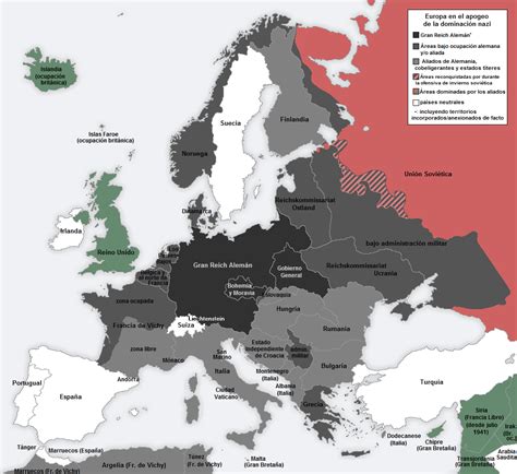 Europa ocupada por la Alemania nazi   Wikipedia, la ...