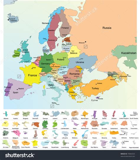 Europe Map With Country Names   WORLD MAPS