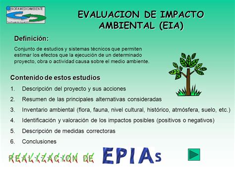 EVALUACION DE IMPACTO AMBIENTAL  EIA    ppt video online ...