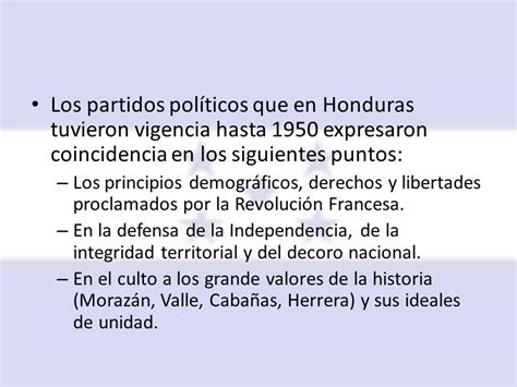 Evolución de los Partidos Políticos en Honduras   ppt ...