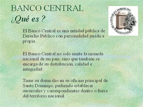 Evolución del banco central de la República Dominicana ...