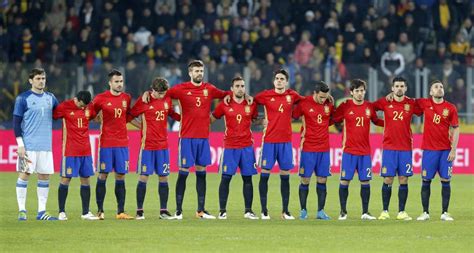 Examen a los jugadores de la selección española