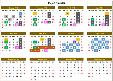 Excel Calendar Template   Excel Calendar 2018, 2019 or any ...