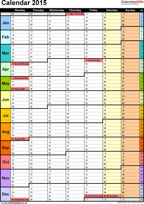 Excel Calendar Templates | cyberuse