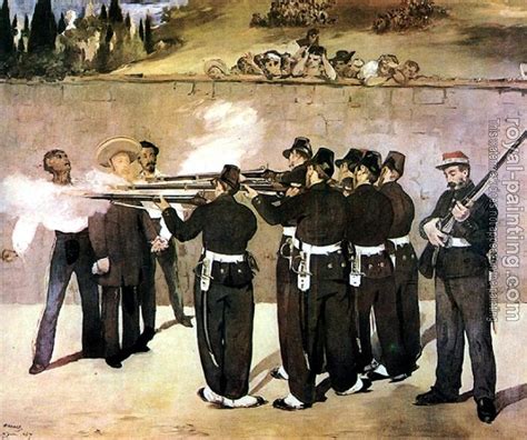 Execution of Emperor Maximilian of Mexico by Edouard Manet ...