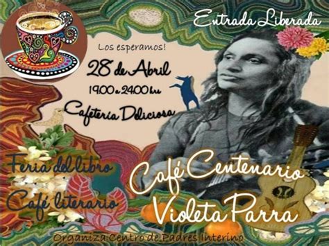 Exitoso café literario  100 años de Violeta Parra