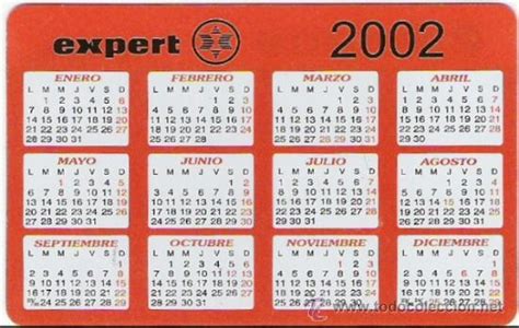 expert   año 2002   calendario y conversor   Comprar ...