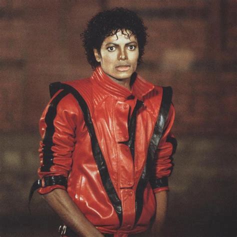 Exquisite Michael Jackson Thriller Red Leather Jacket ...