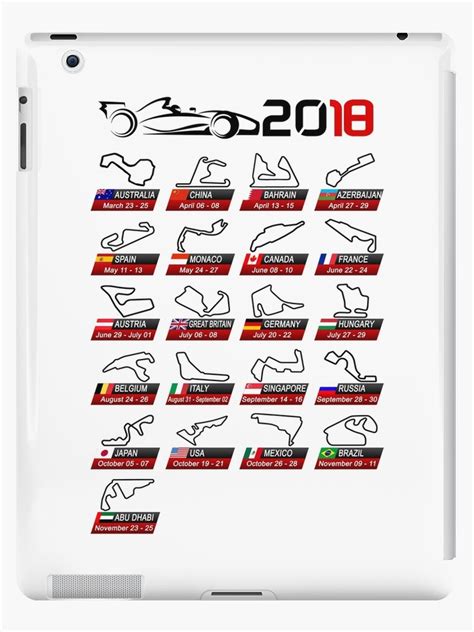 F1 Calendar 2018 Fia   takvim kalender HD