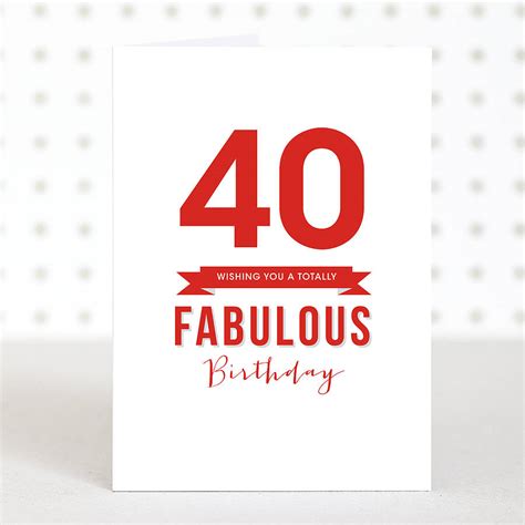 fabulous 40  birthday card by doodlelove ...