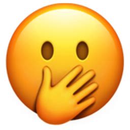 Face with Hand over Mouth Emoji  U+1F92D